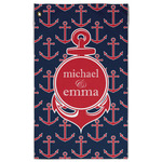 All Anchors Golf Towel - Poly-Cotton Blend w/ Couple's Names