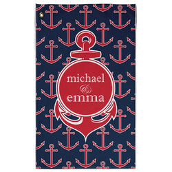 All Anchors Golf Towel - Poly-Cotton Blend w/ Couple's Names