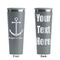 All Anchors Grey RTIC Everyday Tumbler - 28 oz. - Front and Back