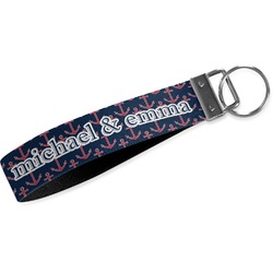 All Anchors Webbing Keychain Fob - Large (Personalized)