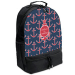 All Anchors Backpacks - Black (Personalized)