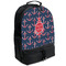 All Anchors Large Backpack - Black - Angled View