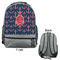 All Anchors Large Backpack - Gray - Front & Back View