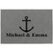 All Anchors Large Engraved Gift Box with Leather Lid - Approval