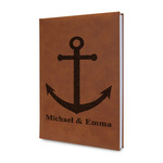 All Anchors Leather Sketchbook - Small - Double Sided (Personalized)