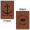 All Anchors Leatherette Sketchbooks - Large - Double Sided - Front & Back View