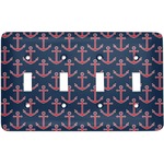 All Anchors Light Switch Cover (4 Toggle Plate)