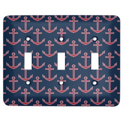 All Anchors Light Switch Cover (3 Toggle Plate)