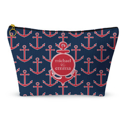 All Anchors Makeup Bag - Small - 8.5"x4.5" (Personalized)