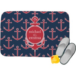 All Anchors Memory Foam Bath Mat (Personalized)
