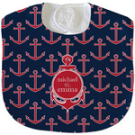 All Anchors Velour Baby Bib w/ Couple's Names