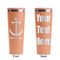 All Anchors Peach RTIC Everyday Tumbler - 28 oz. - Front and Back