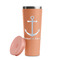 All Anchors Peach RTIC Everyday Tumbler - 28 oz. - Lid Off