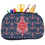 All Anchors Neoprene Pencil Case - Medium w/ Couple's Names