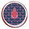 All Anchors Printed Icing Circle - Large - On Cookie