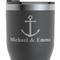 All Anchors RTIC Tumbler - Black - Close Up