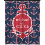 All Anchors Extra Long Shower Curtain - 70"x84" (Personalized)