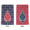 All Anchors Small Laundry Bag - Front & Back View