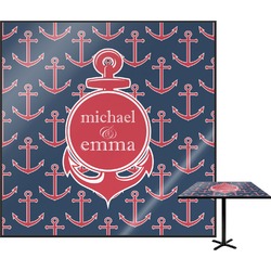 All Anchors Square Table Top - 24" (Personalized)