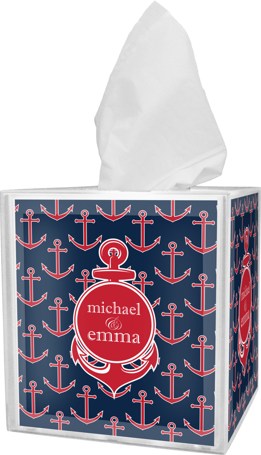 All Anchors Tissue Box Cover (Personalized) - YouCustomizeIt