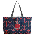 All Anchors Beach Totes Bag - w/ Black Handles (Personalized)