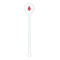 All Anchors White Plastic 5.5" Stir Stick - Round - Single Stick