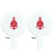 All Anchors White Plastic 7" Stir Stick - Double Sided - Round - Front & Back