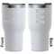 All Anchors White RTIC Tumbler - Front and Back