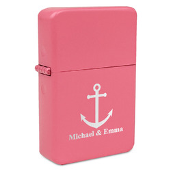 All Anchors Windproof Lighter - Pink - Double Sided (Personalized)