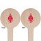 All Anchors Wooden 4" Food Pick - Round - Double Sided - Front & Back