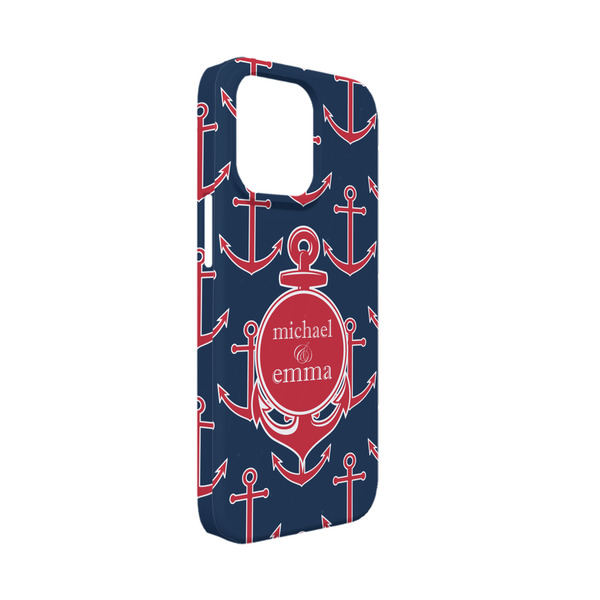 Custom All Anchors iPhone Case - Plastic - iPhone 13 Mini (Personalized)