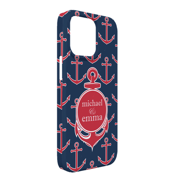 Custom All Anchors iPhone Case - Plastic - iPhone 13 Pro Max (Personalized)