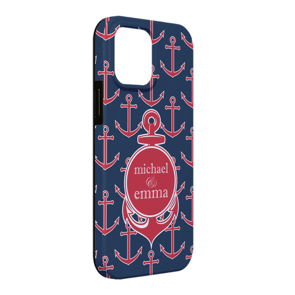 Custom All Anchors iPhone Case - Rubber Lined - iPhone 13 Pro Max (Personalized)