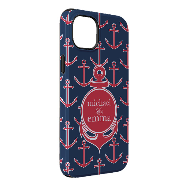 Custom All Anchors iPhone Case - Rubber Lined - iPhone 14 Plus (Personalized)