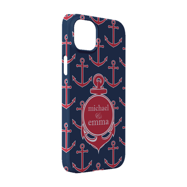 Custom All Anchors iPhone Case - Plastic - iPhone 14 Pro (Personalized)