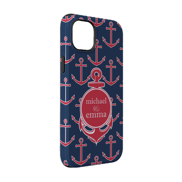 Custom All Anchors iPhone Case - Rubber Lined - iPhone 14 (Personalized)