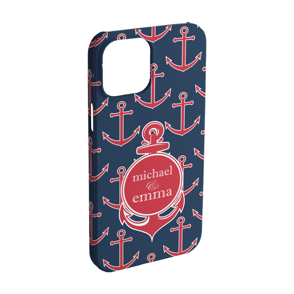 Custom All Anchors iPhone Case - Plastic - iPhone 15 Pro (Personalized)