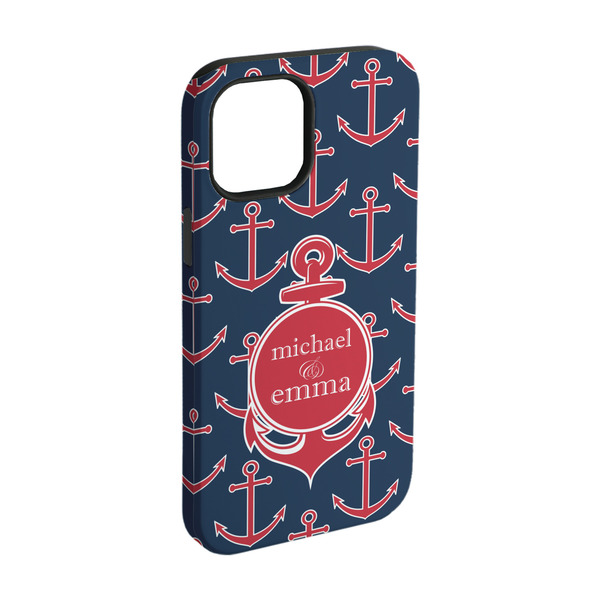 Custom All Anchors iPhone Case - Rubber Lined - iPhone 15 Pro (Personalized)