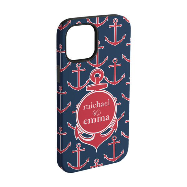 Custom All Anchors iPhone Case - Rubber Lined - iPhone 15 (Personalized)