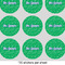 Equations 2" Multipurpose Round Labels - Sheet