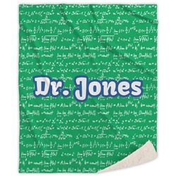 Equations Sherpa Throw Blanket - 50"x60" (Personalized)