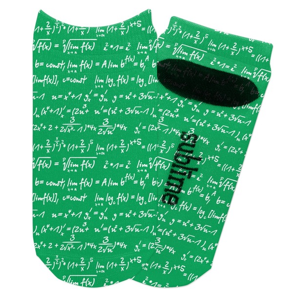 Custom Equations Adult Ankle Socks