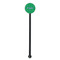 Equations Black Plastic 5.5" Stir Stick - Round - Single Stick