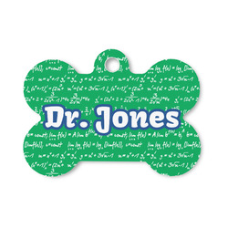 Equations Bone Shaped Dog ID Tag - Small (Personalized)