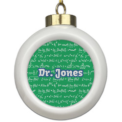 Equations Ceramic Ball Ornament (Personalized)
