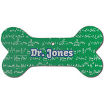 Equations Ceramic Dog Ornament - Front w/ Name or Text