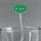 Equations Clear Plastic 7" Stir Stick - Oval - Main