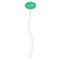 Equations Clear Plastic 7" Stir Stick - Oval - Single Stick