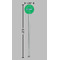 Equations Clear Plastic 7" Stir Stick - Round - Dimensions