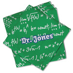 Equations Cloth Cocktail Napkins - Set of 4 w/ Name or Text